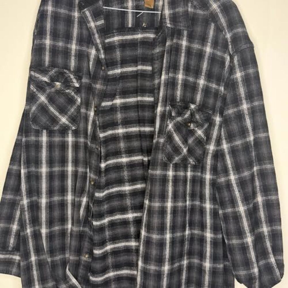 St John's Bay Plaid Flannel Shirt 2XL Tall